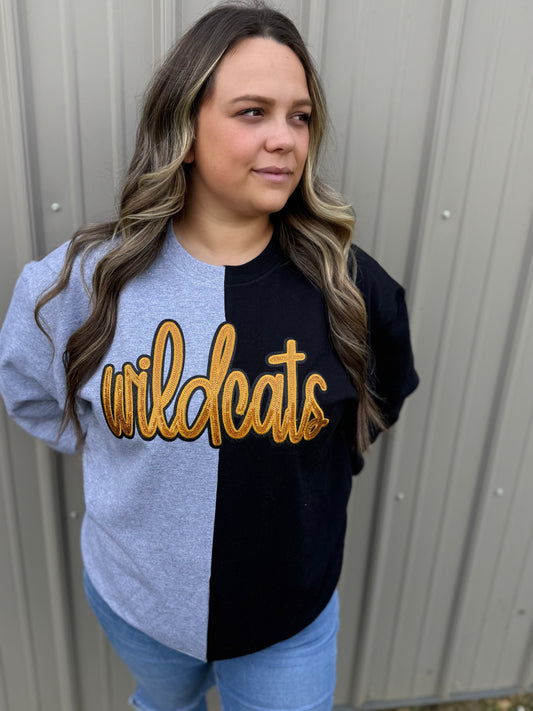 Wildcats split crewneck