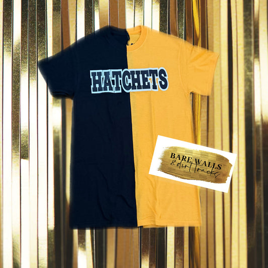 HATCHETS split tshirt