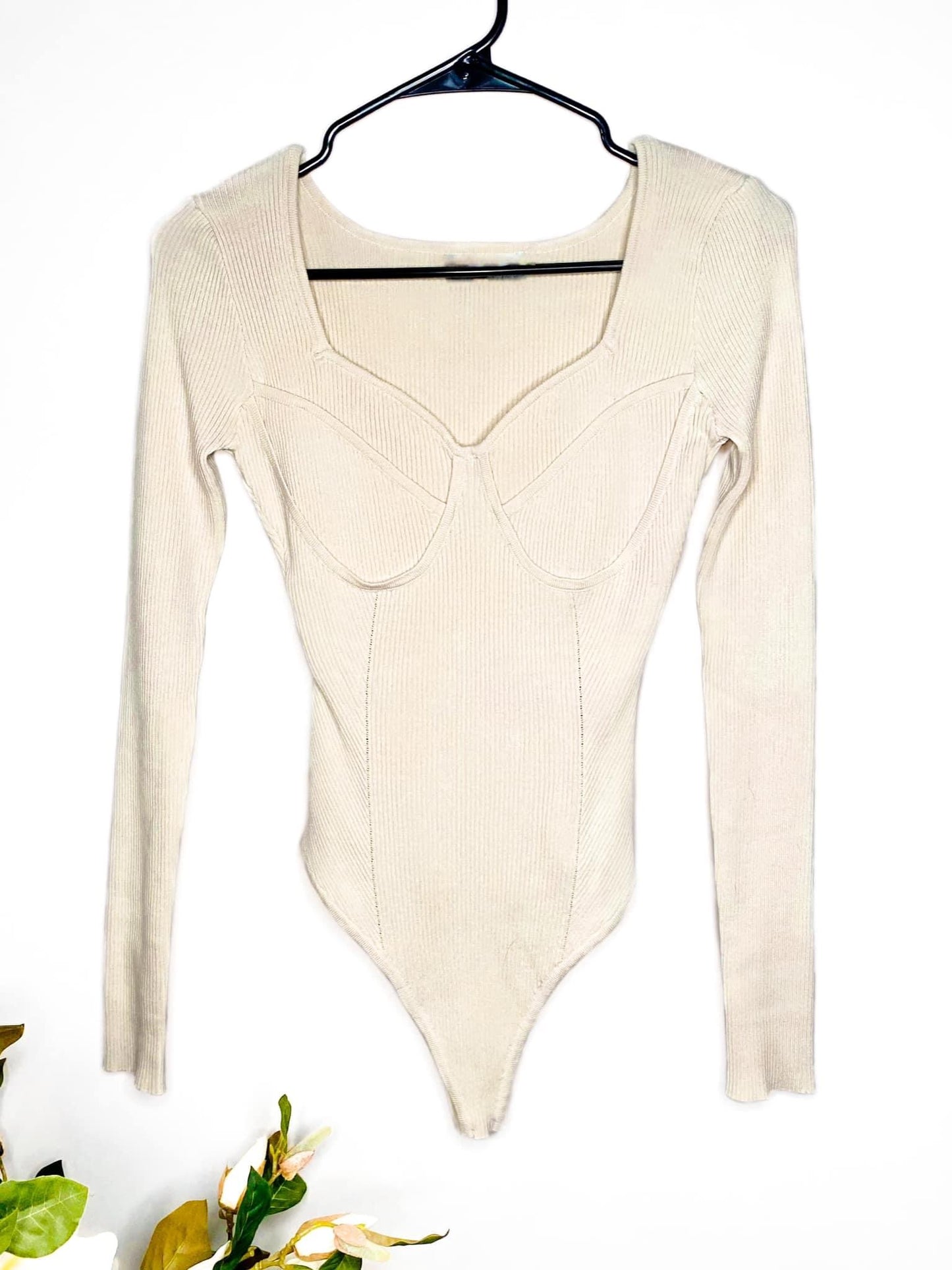 Ribbed OS bodysuit