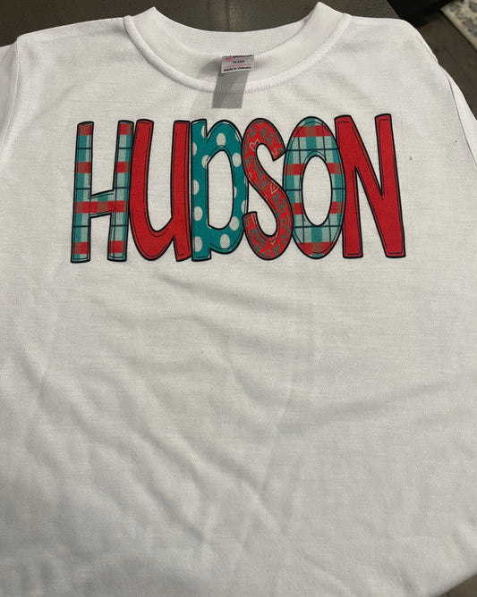Custom name tee for Valentines Day