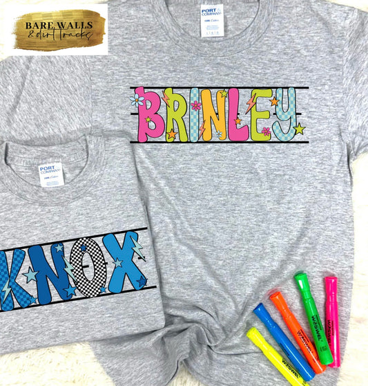 Kids Lined Custom Tee