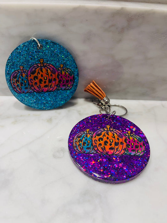 Pumpkin acrylic keychain