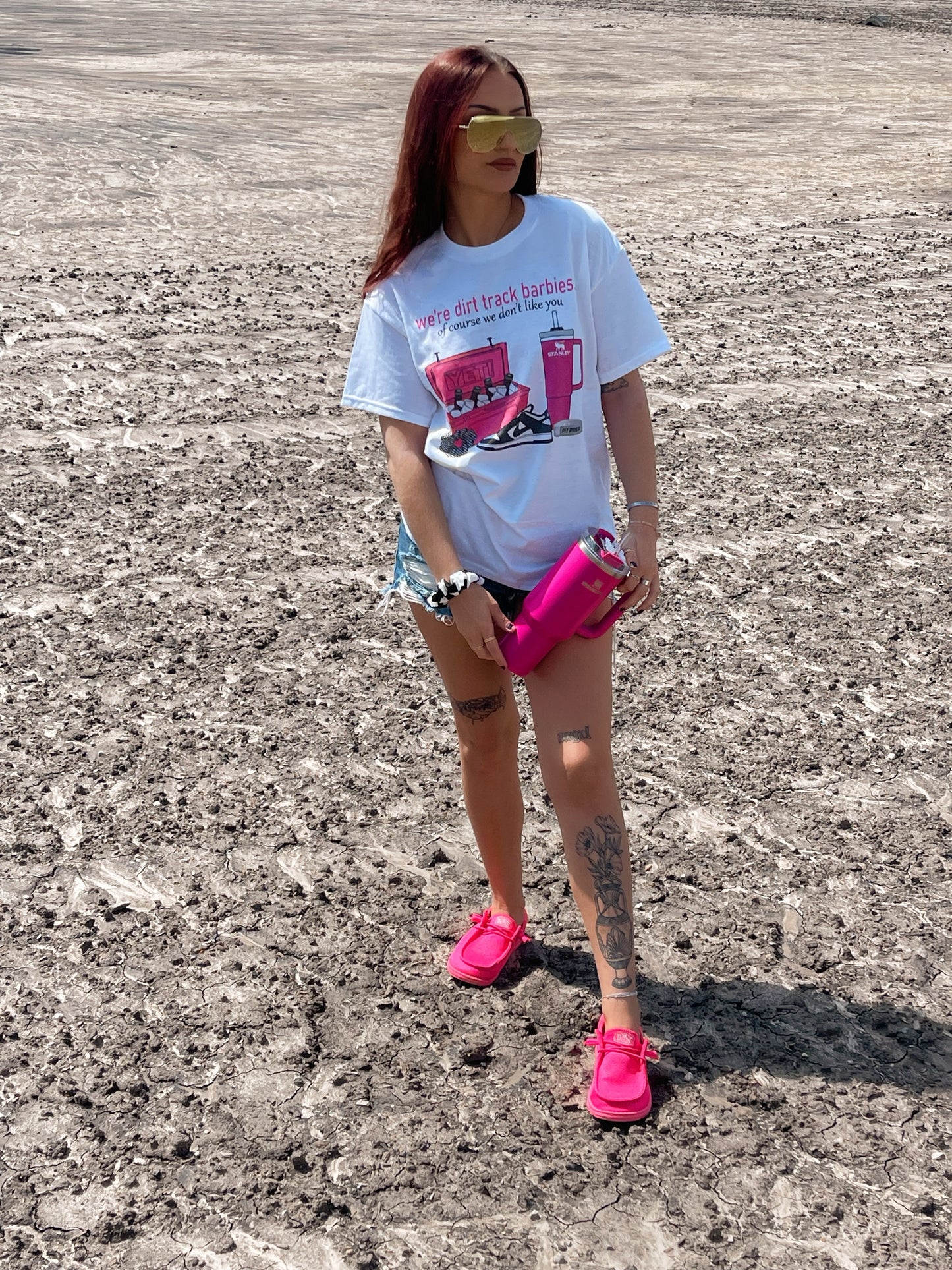 Dirt Track Barbies: of course we dont like you Tshirt