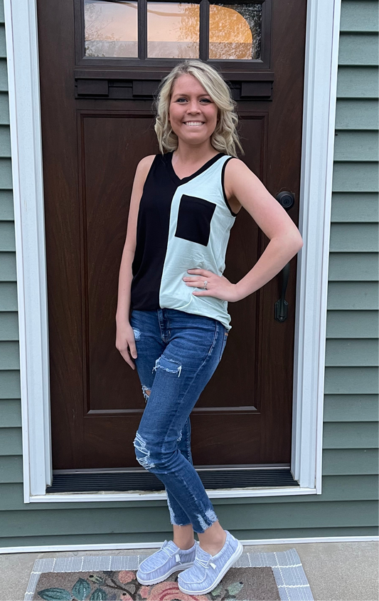 Colorblock tanktop