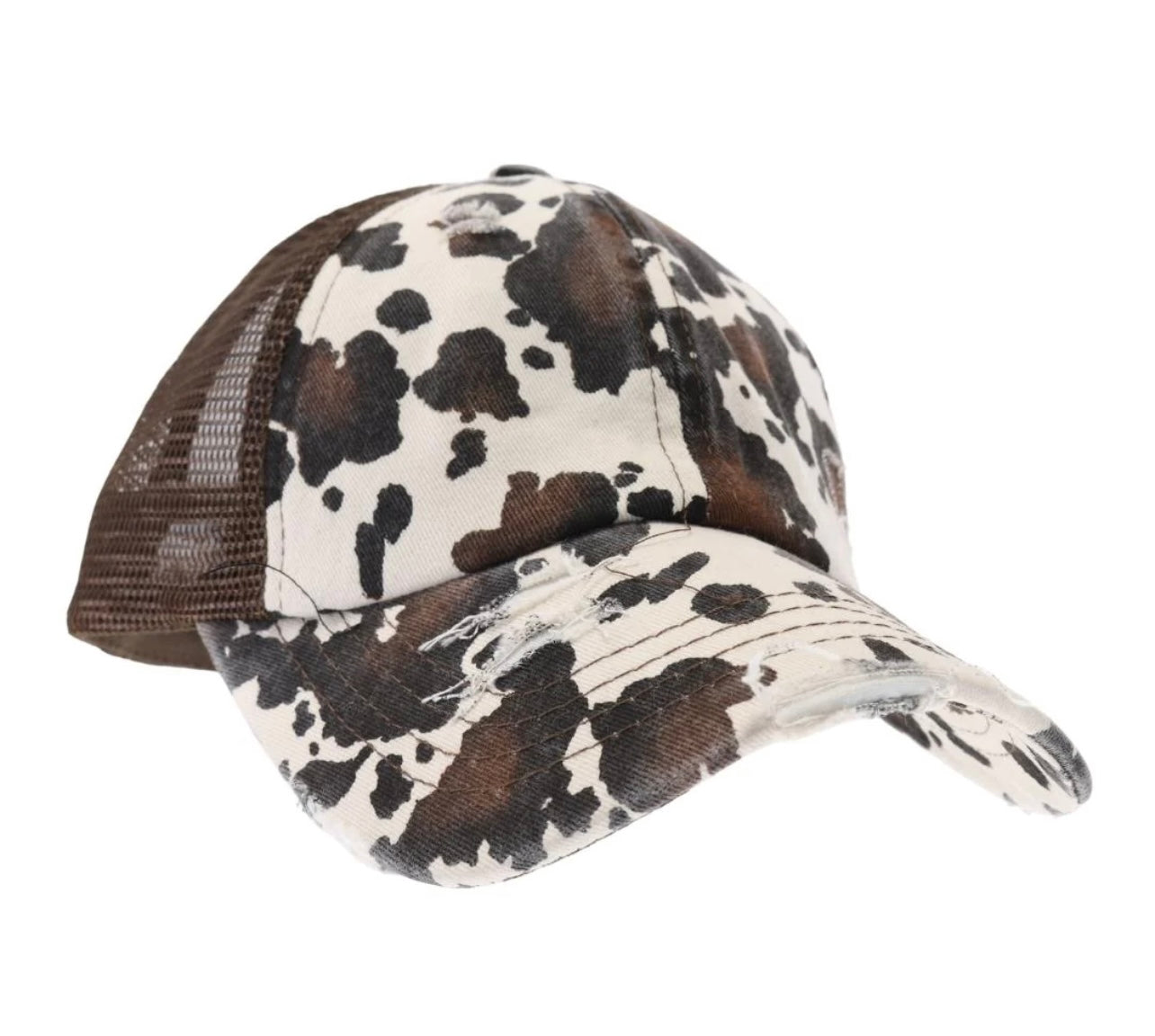 Criss Cross Mesh ponytail cap
