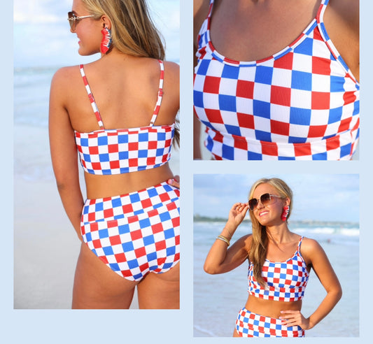 Let Freedom Ring 2 piece swimsuit