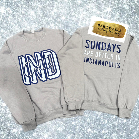 Silver crewneck sweatshirt