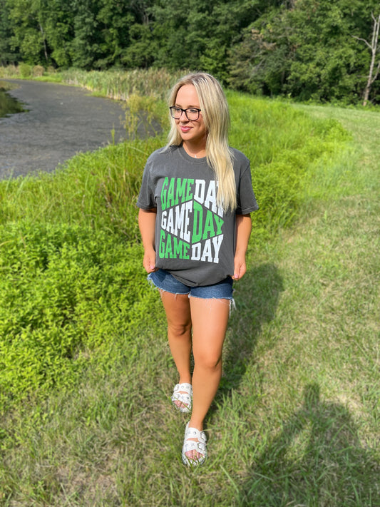 Green/White Gameday tee