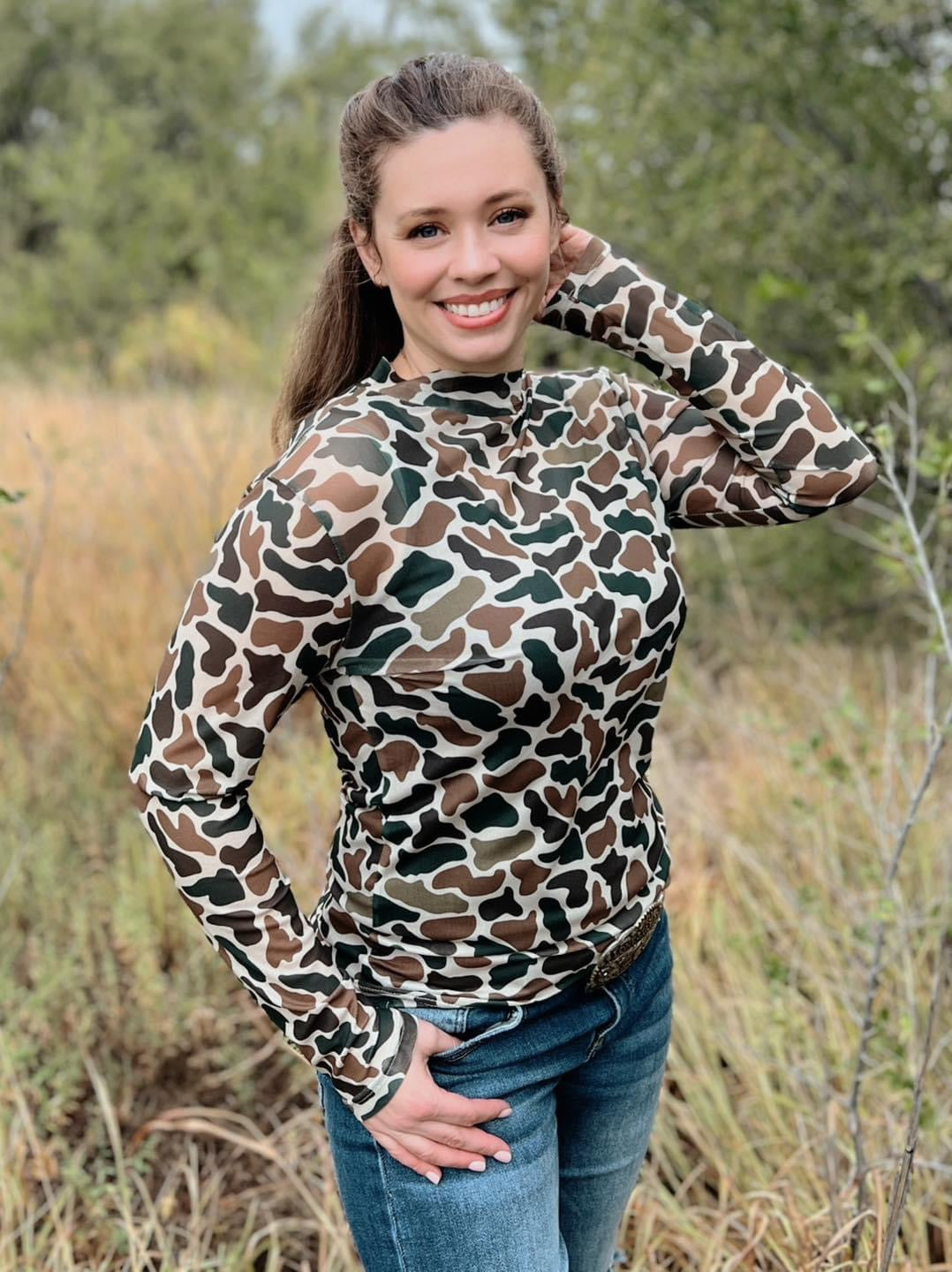Camo Mesh long sleeve