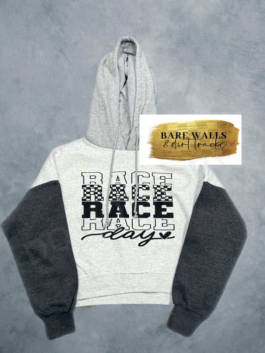 Cropped racing hoody