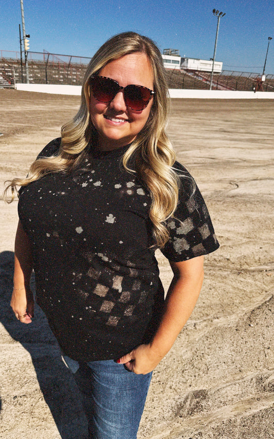 Bleached Checker T-shirt