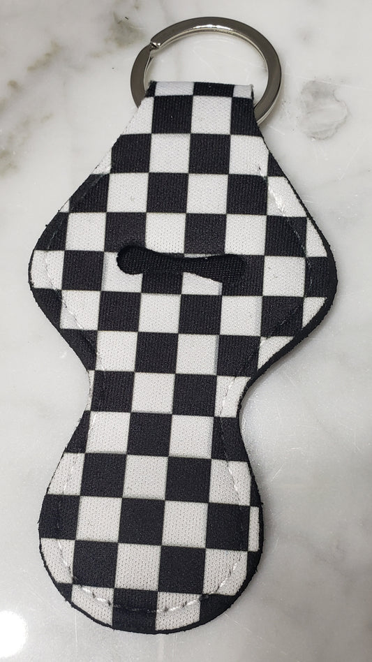 Keychain chapstick holder