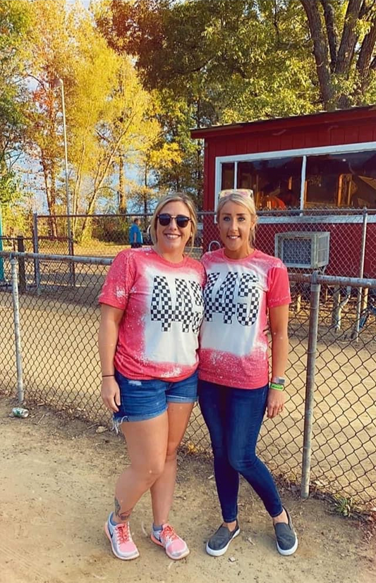 Custom Checkered number Tees