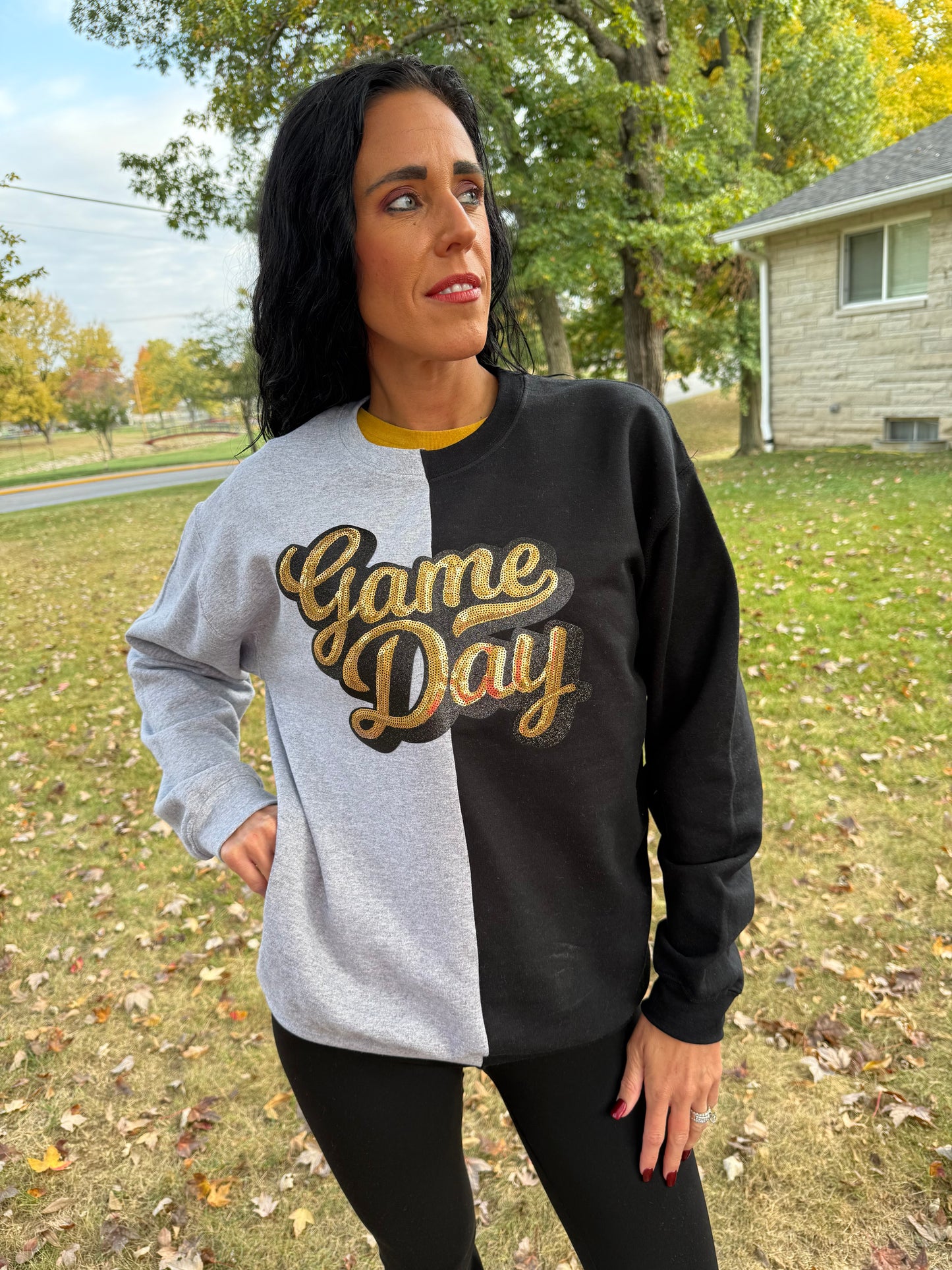 Split crewneck Gameday
