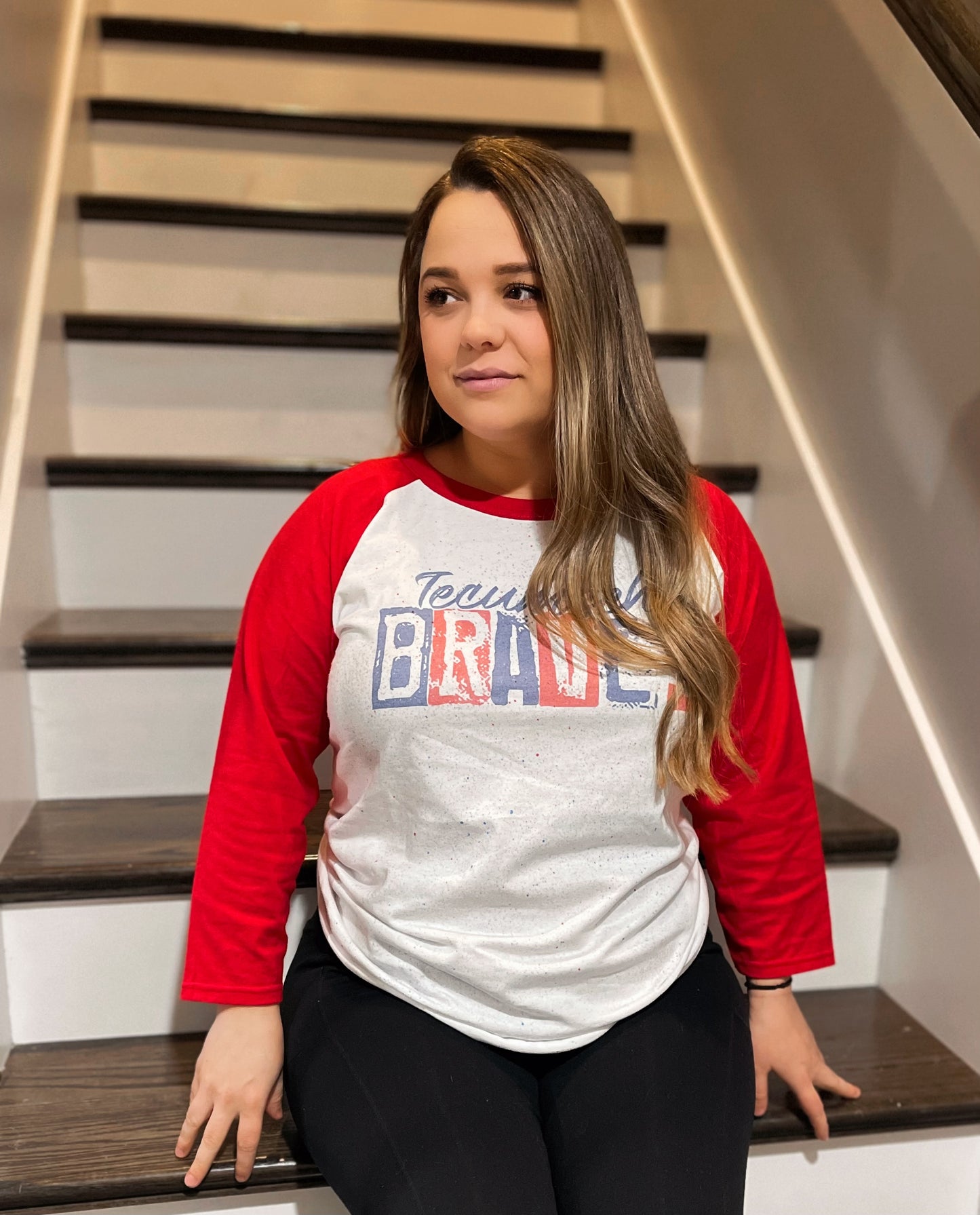 3/4 sleeve tshirt Tecumseh Braves