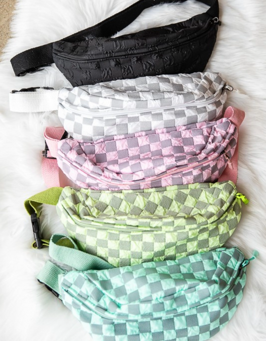 Checkered Fanny pack