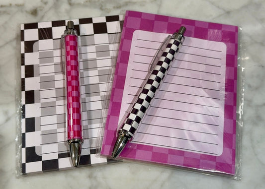 B/W checkered pen