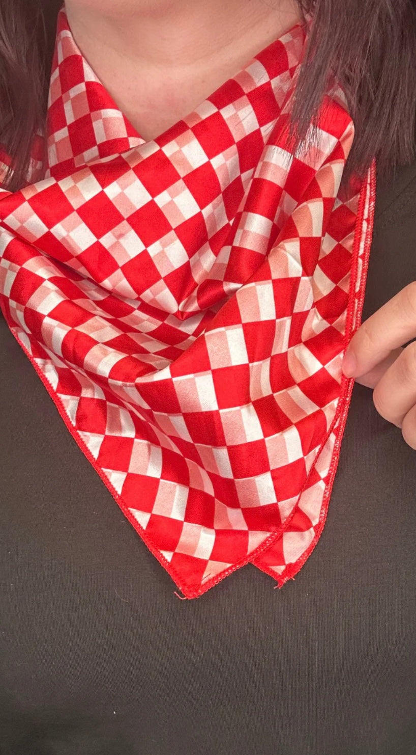 Pep Rally checkered rag