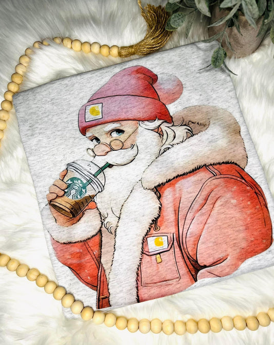 Coffee Santa crewneck sweatshirt