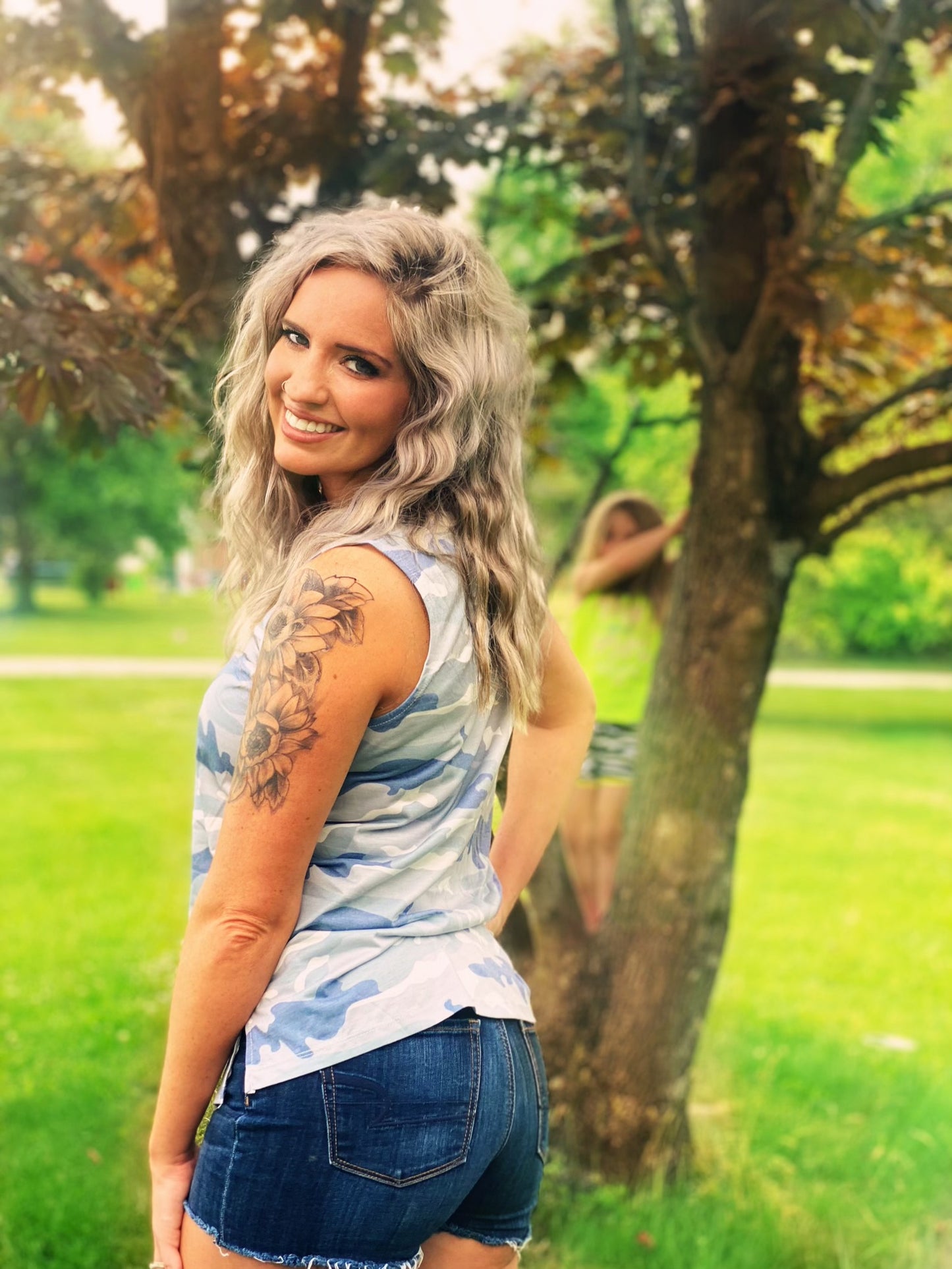 Camo tank