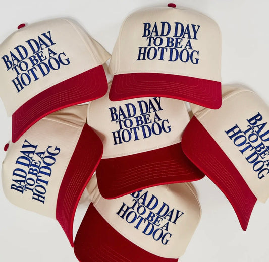 Hot Dog Hat-embroidered