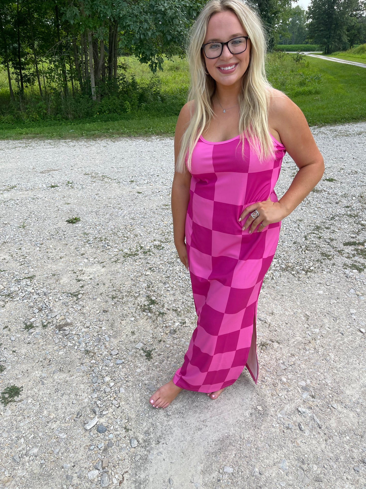 Checked out Checkered Dress