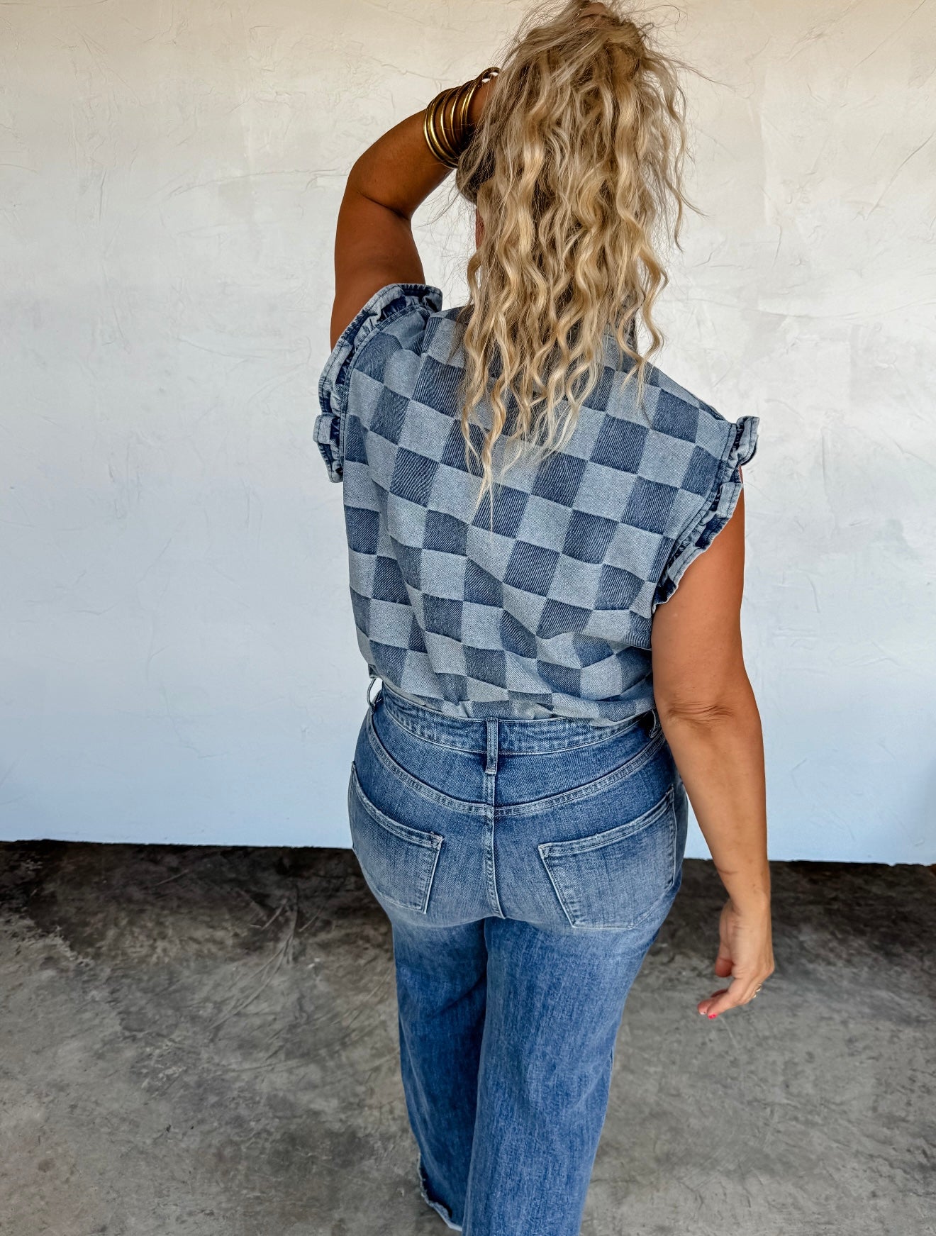 PREORDER Denim Checker Vest