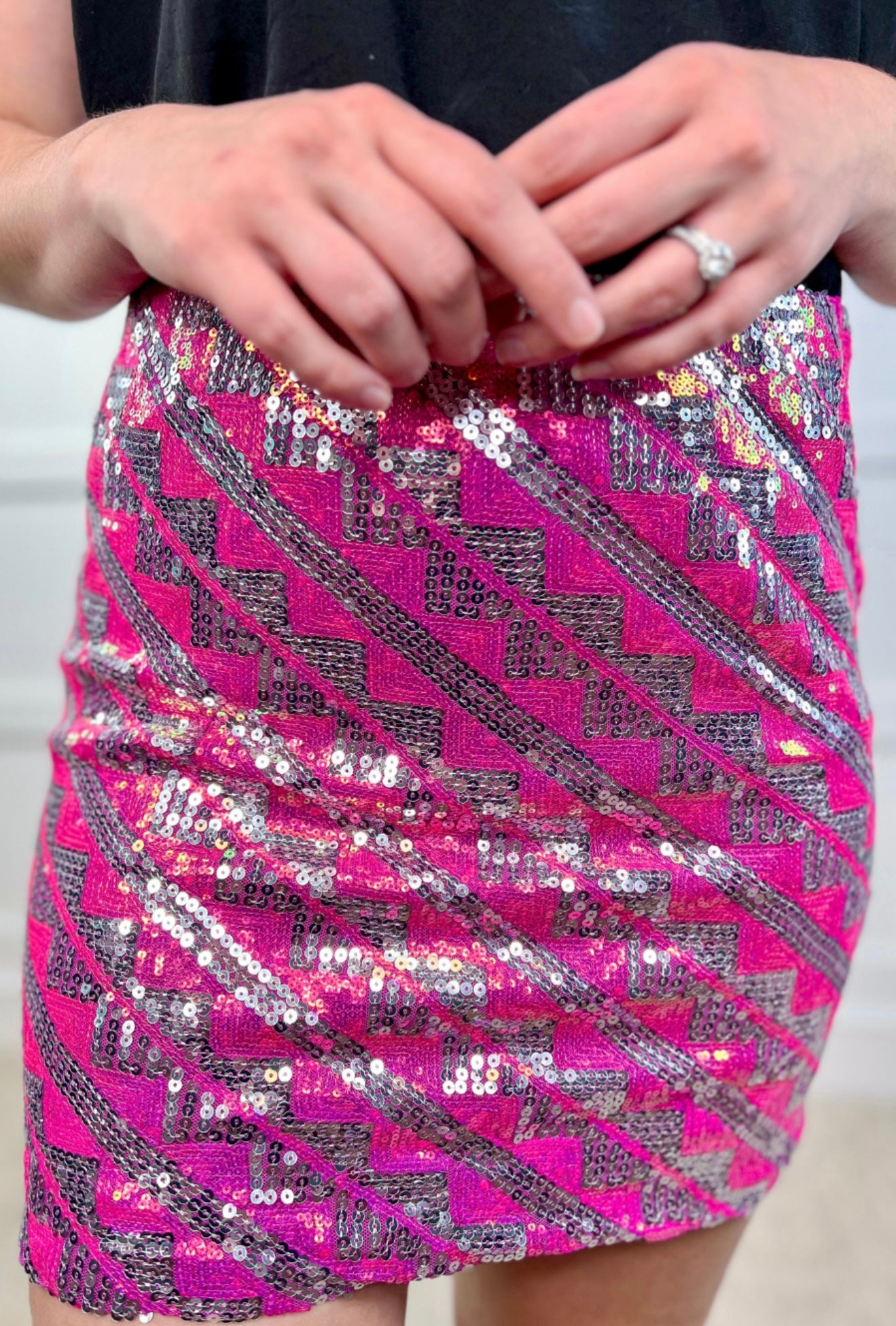 Sequin skirt