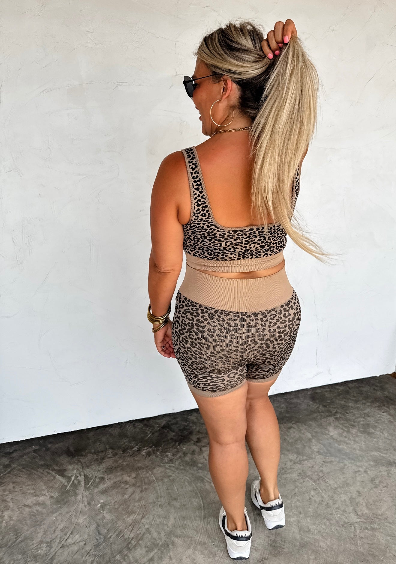 PREORDER Cheetah Bra & Biker set