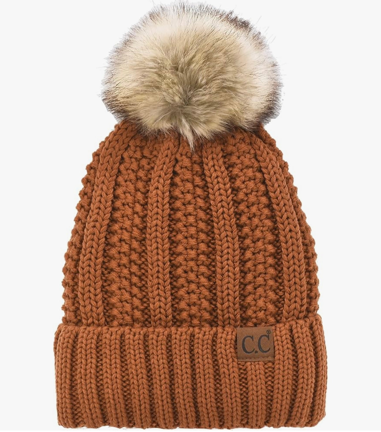 Fleece lined beanie Pom