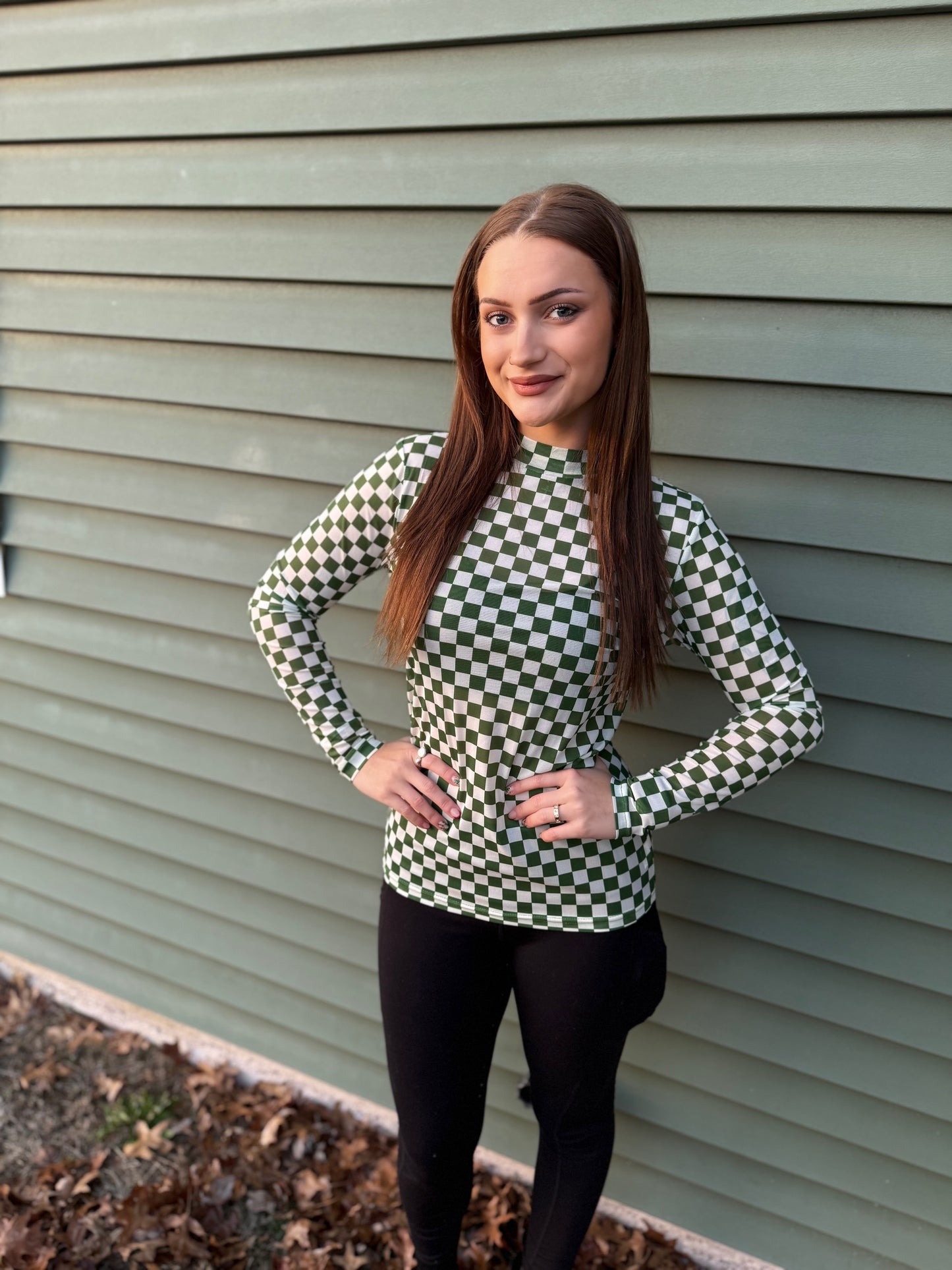 Pep Rally Mesh Green Top