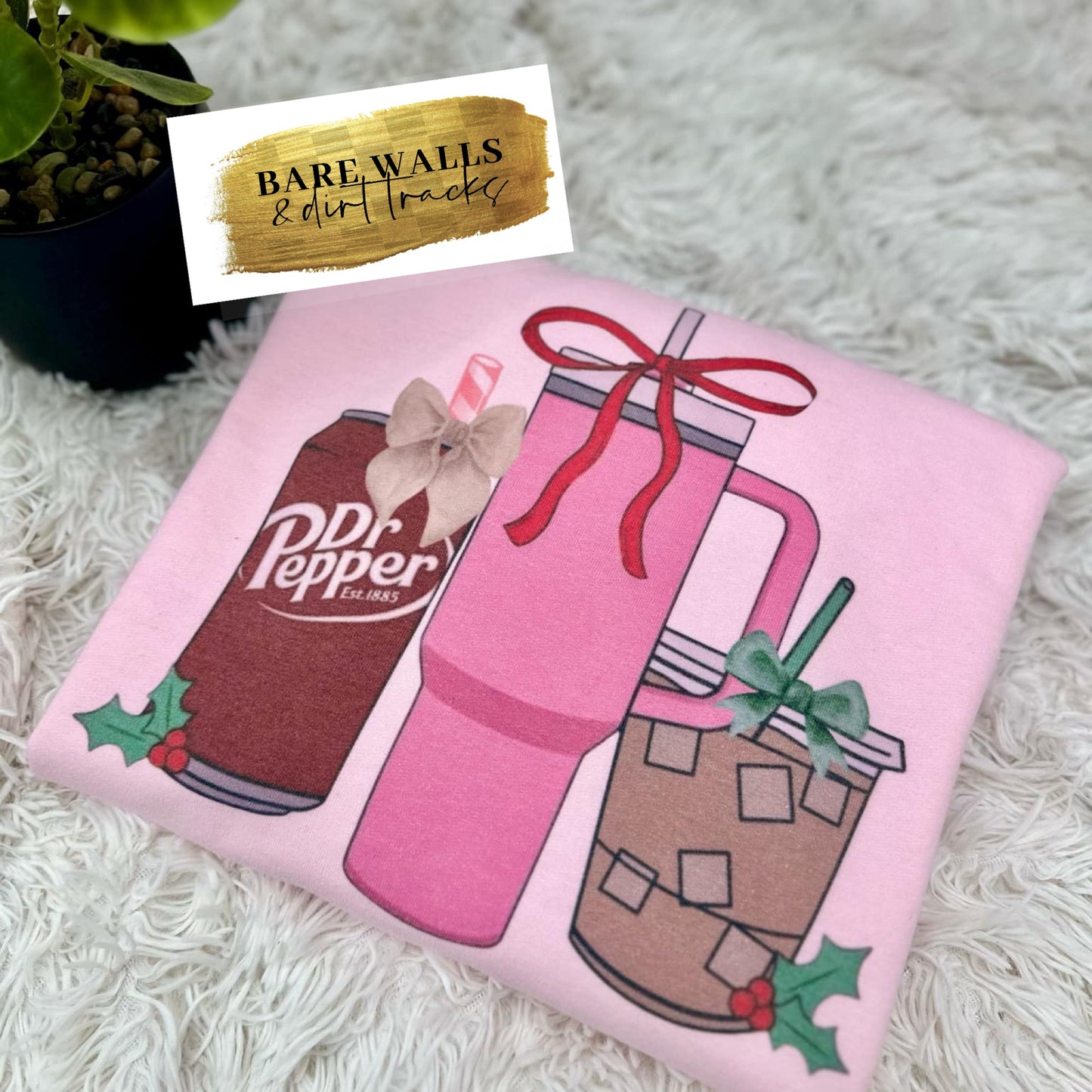 Dr. Pepper ,iced coffee & tumbler Christmas