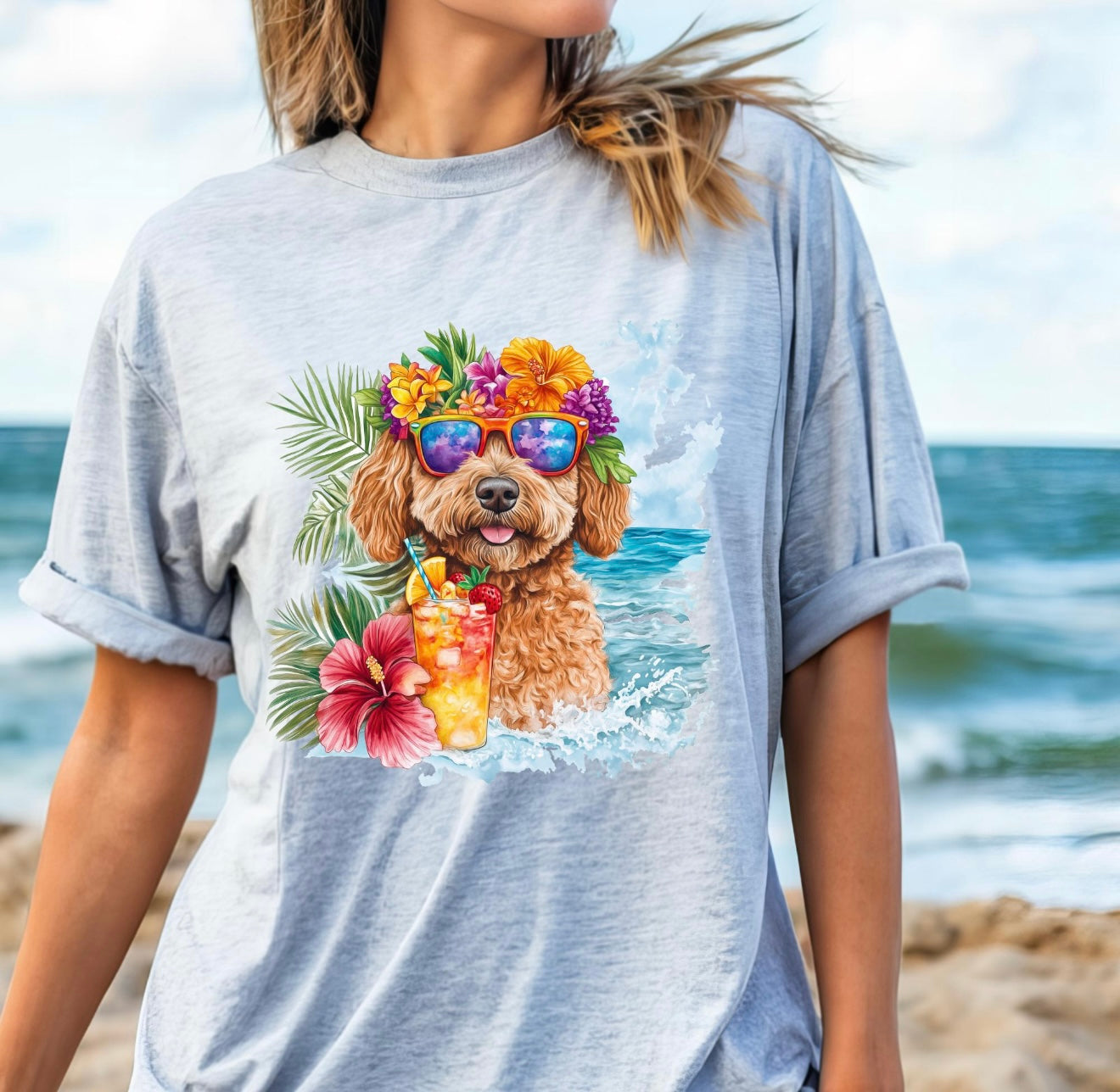 Custom Summer Dog tshirt