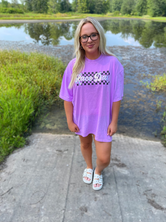RACEDAY spangle comfort color tees