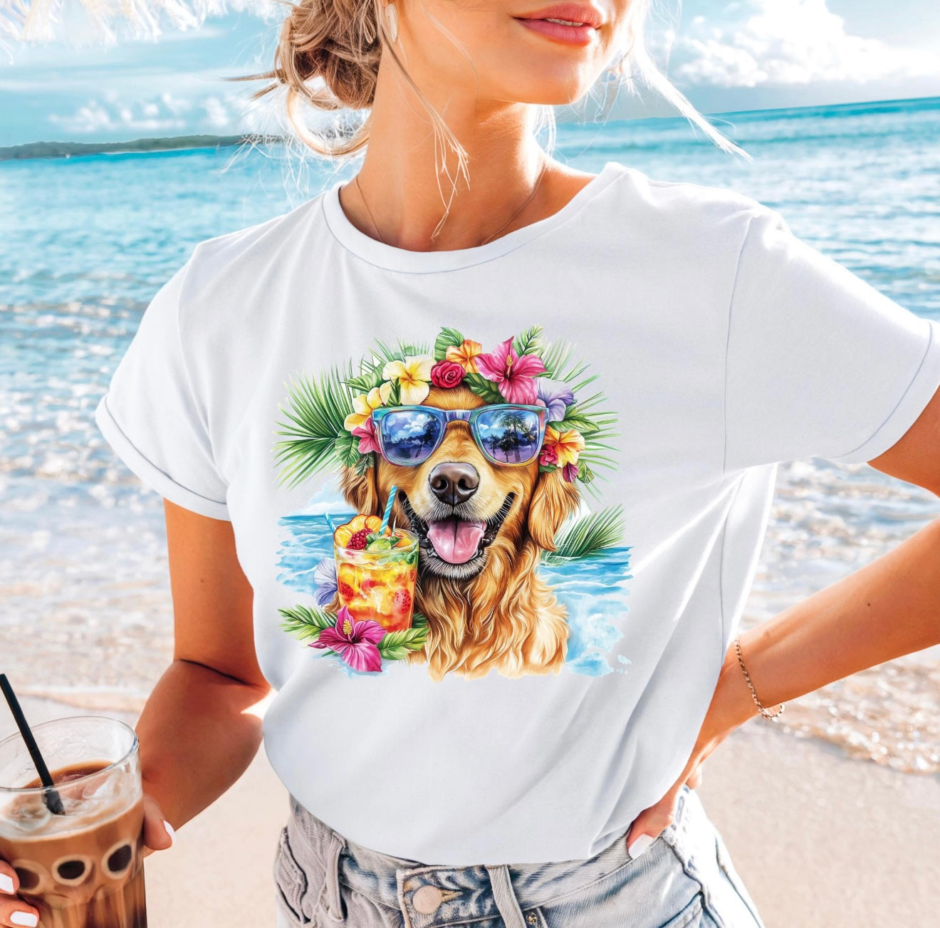 Custom Summer Dog tshirt