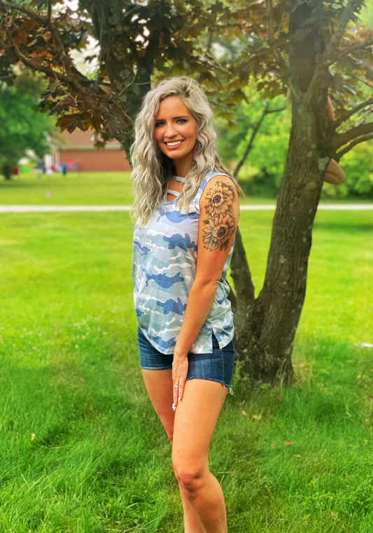 Camo tank