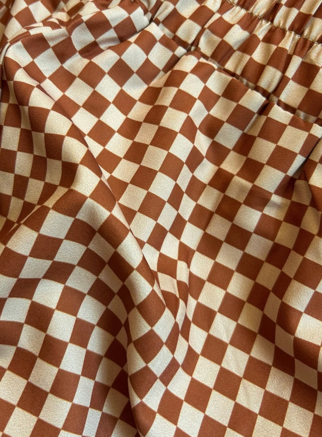 Checkered Tummy Control Shorts